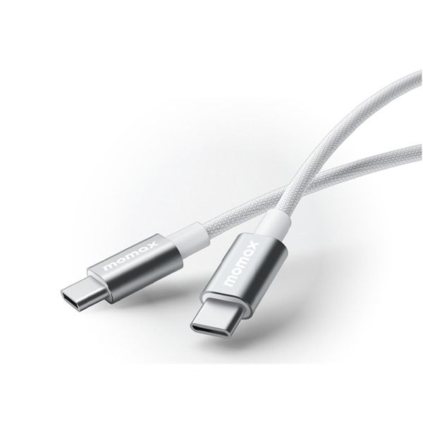 كيبل موماكس إيليت 60 واط USB-C مقاس 1.5 متر | أبيض كيبل موماكس إيليت 60 واط USB-C مقاس 1.5 متر | أبيض